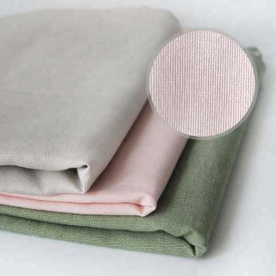 Pink Green Black White Grey 100% Bag Cloth Plain Dyed Price Woven Cotton Canvas Fabric