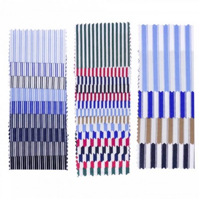 Yarn Dyed Top Grade Men Shirt Stripe Spandex Blend Cotton Nylon Fabric